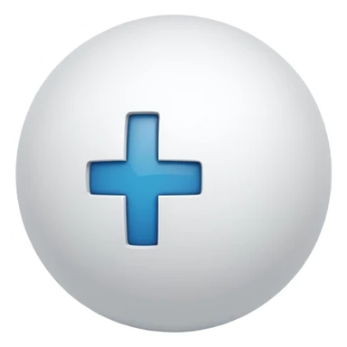 i want a white ball with a plus sign like the smash bros logo sticker