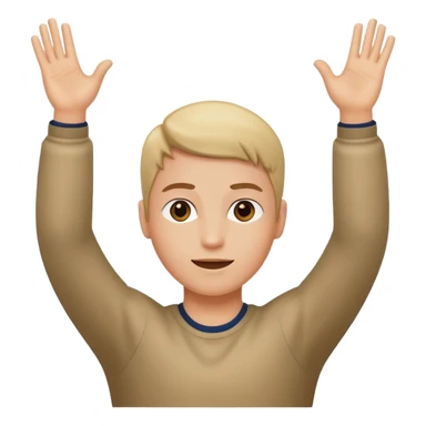 Arms up to the side sticker