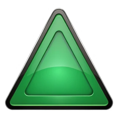 danger green triangle sign sticker