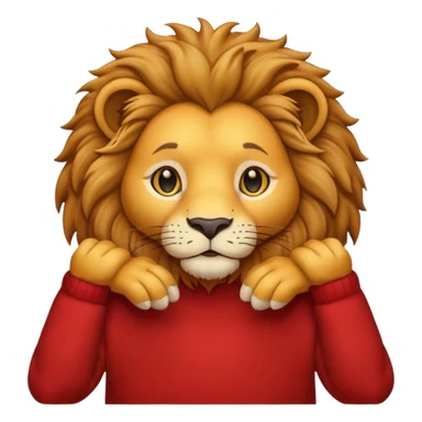 lion wearing jumper sticker