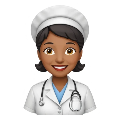 old black woman nurse sticker