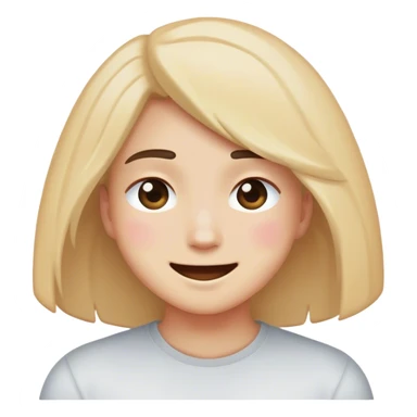 Smiling blushing and hiding there face sticker