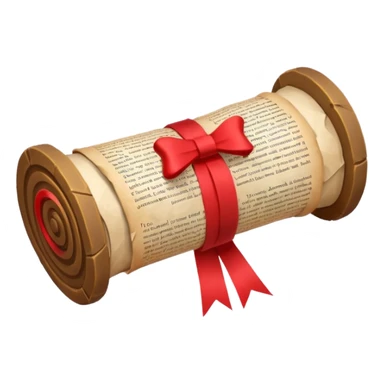 low poly magic spell scroll sticker