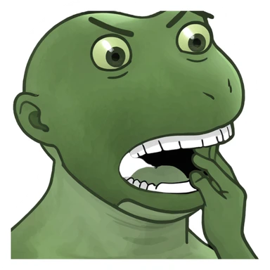 Emoji choking with 2 hands in the neck  sticker