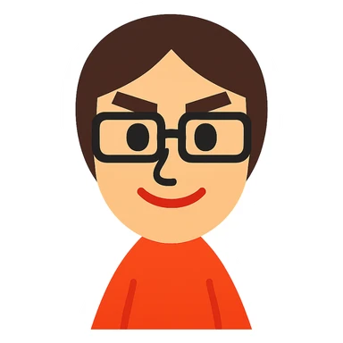 Nintendo Mii character sticker