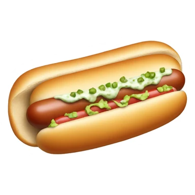 hot dog with tartare inside sticker