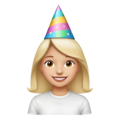 una festa di compleanno con una camicia bianca una ragazza  sticker