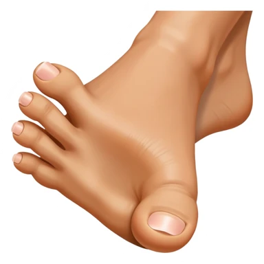 Toe flipping someone off sticker