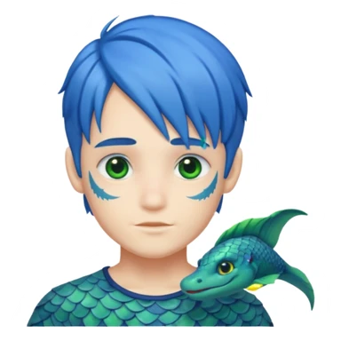 Mer-boy sticker