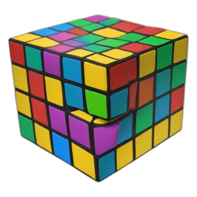 Cubo rubik resuelto 3x3 sticker
