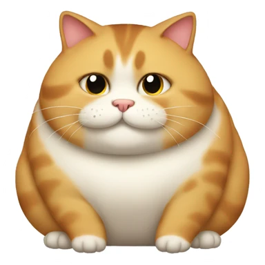 fat cat sticker