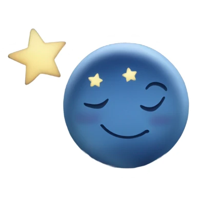 Moon whit stars  sticker