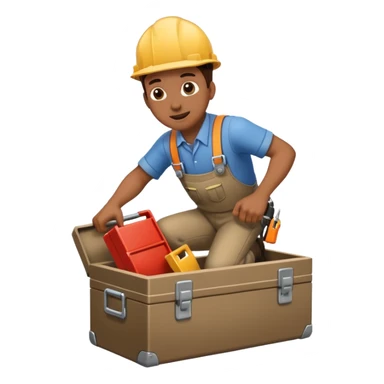 engineer tripping over sticker