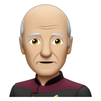 Disappointed Picard sticker