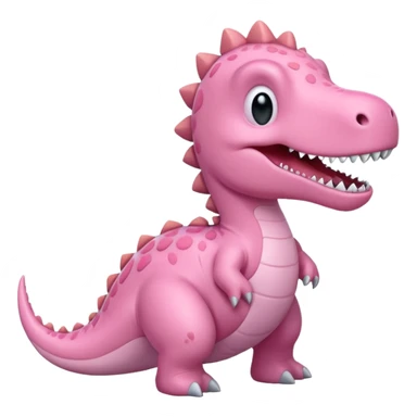 pastel pink dinosaur  sticker