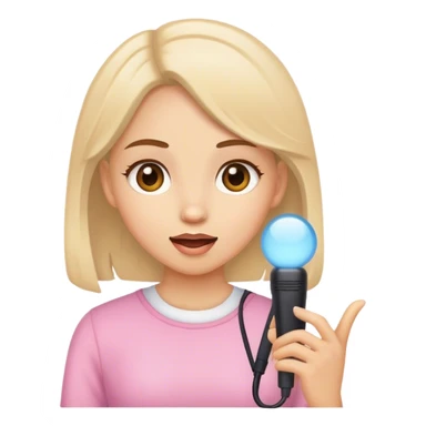 Girl being girly and speaks sticker