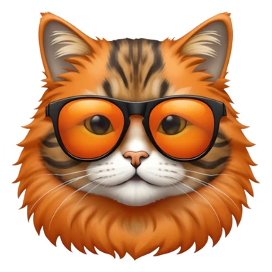 Cool cat wearing sunglasses sticker