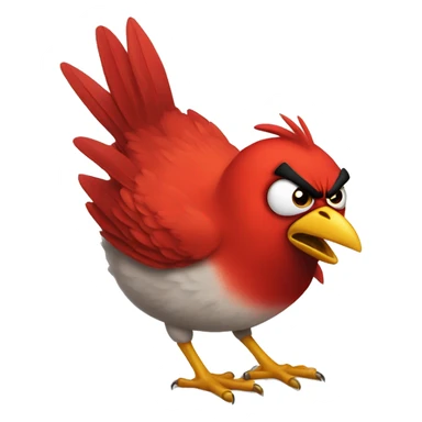 Angry Red Bird sticker