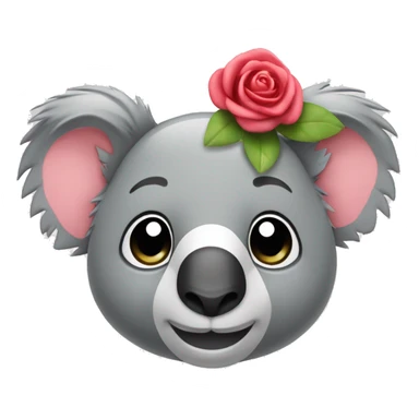 Koala med rosett sticker