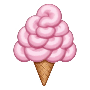 Create a cotton candy emoji without a face sticker