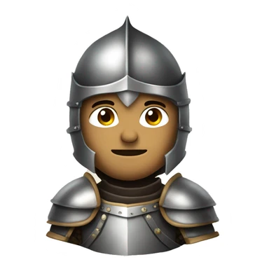 a knight with full armor sticker