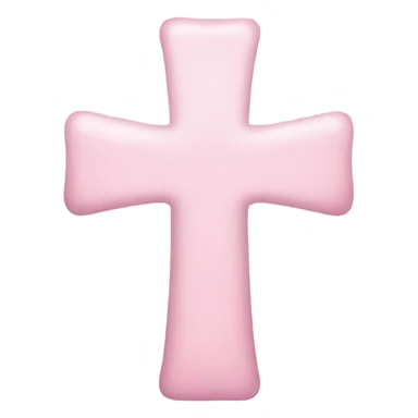 light pink cross  sticker