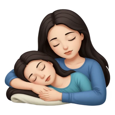 Sleep woman sticker
