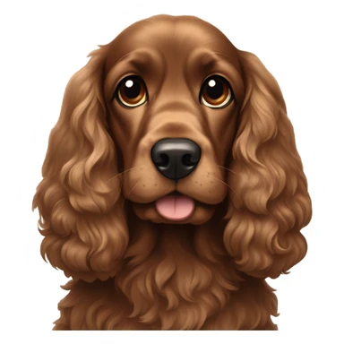 Brown cocker spaniel  sticker