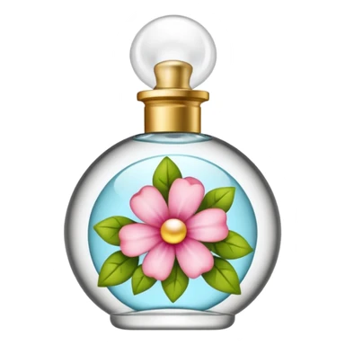 spraying perfume bottle sticker