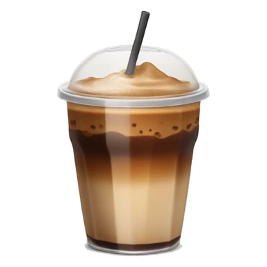 Ice coffee with syrup sticker