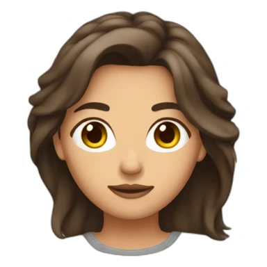 Femme brune pleure sticker