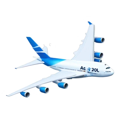 A380 AZUL sticker