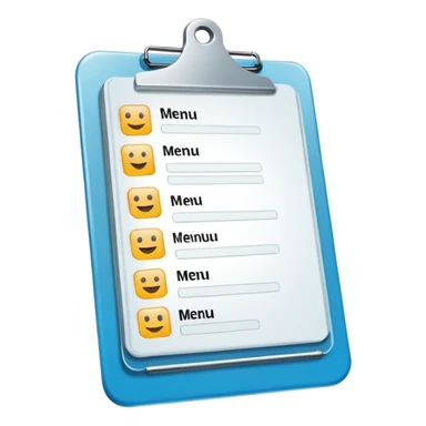 clibboard menu sticker