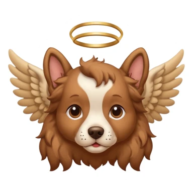 My dogs head on Cupid body sticker