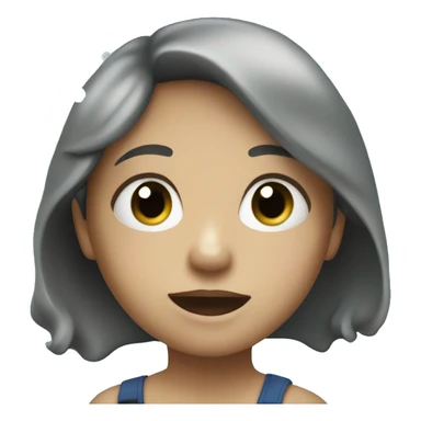 A child with an aquarium.  sticker