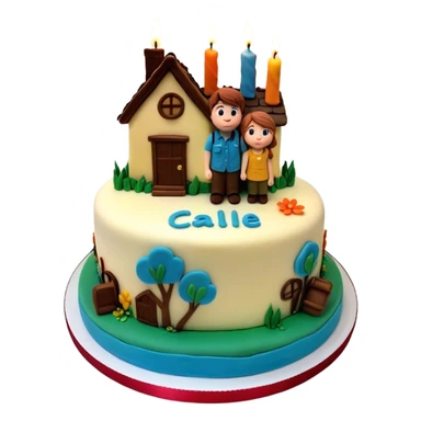 Up movie house cake for 20 birthday  sticker