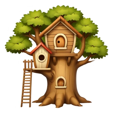 squirrel house on the tree sticker