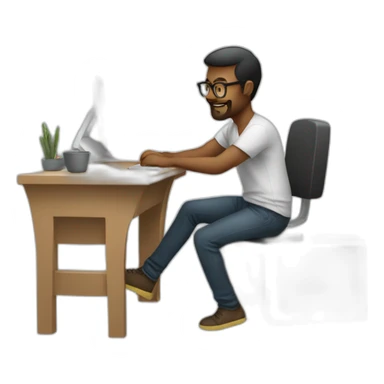 designer working sticker