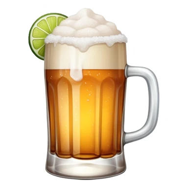 Mexican cerveza with salt rim sticker