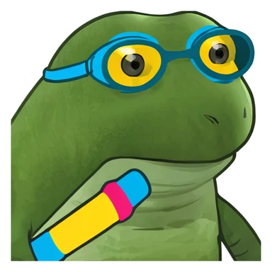 2 Green sea turtle sticker