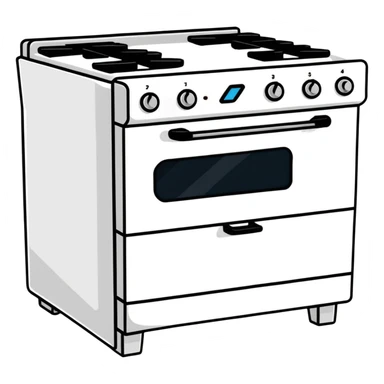 modern kitchen oven sticker