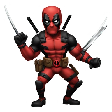 Deadpool vs wolverine  sticker