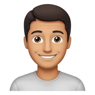 Hombre moreno saludando  sticker