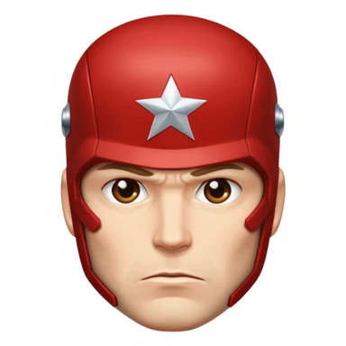 captain america face sticker
