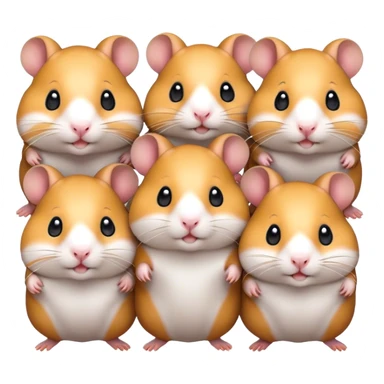 Running hamsters sticker