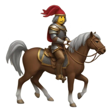 Gjergj kastriot on his horse sticker