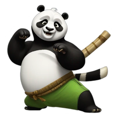 Panda kung fu panda sticker