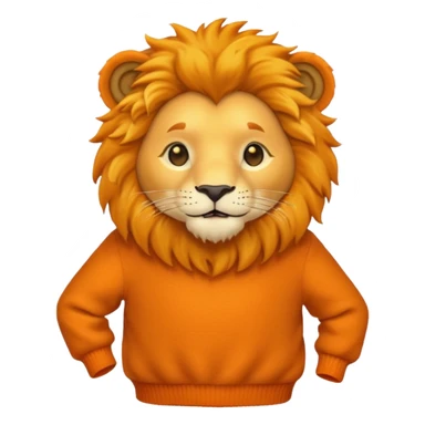 lion wearing jumper sticker