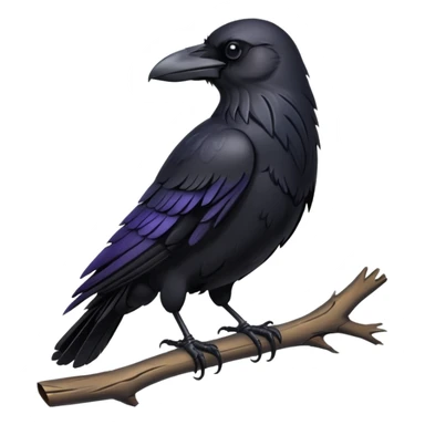 mystical raven sticker