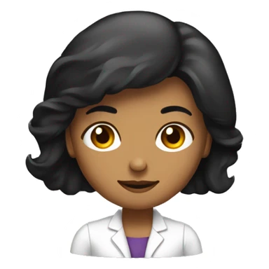 a black haired women computer ingeneer sticker